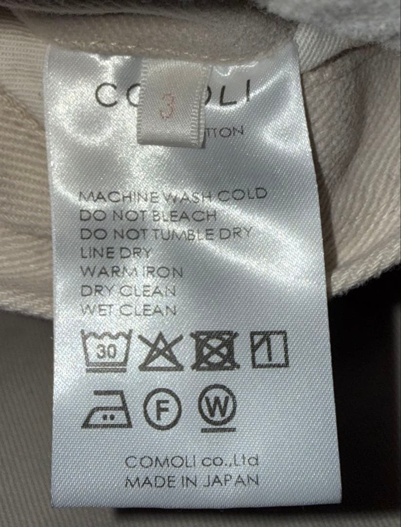 comoli コモリ 25AW コットンツイルワークパンツ　3