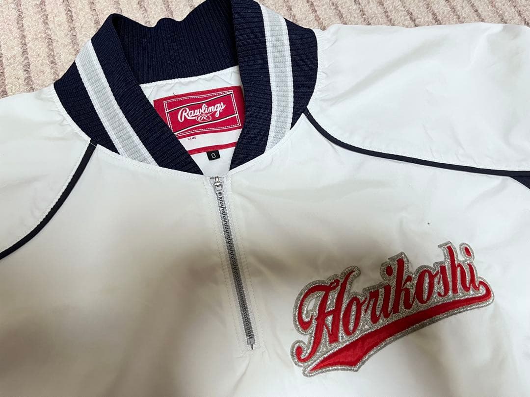 Rawlings 堀越 高校野球部 グランドコート グラコン ジャンパー 白