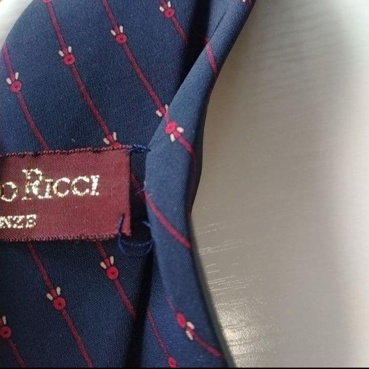 STEFANO RICCI メンズネクタイ3点セットまとめ売り ネイビー青黒