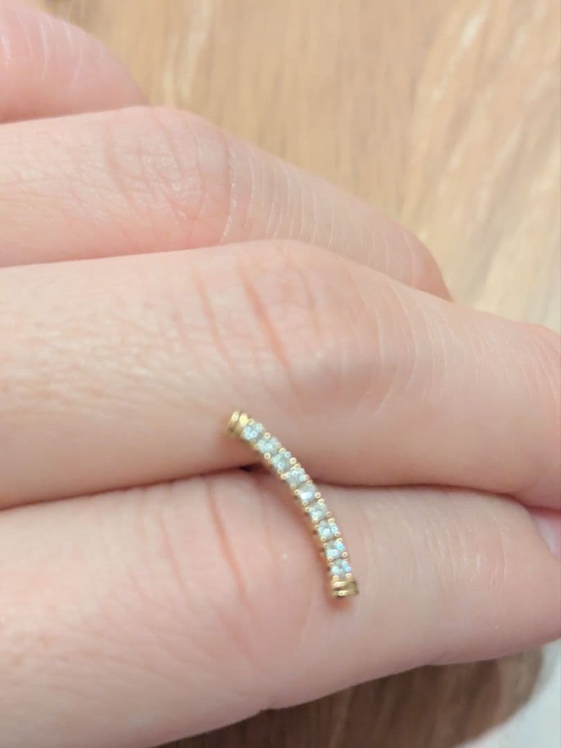 片耳用ピアス　18K