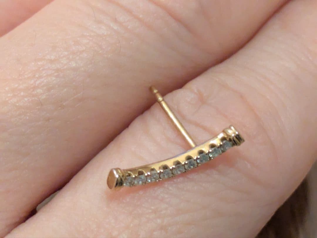 片耳用ピアス　18K