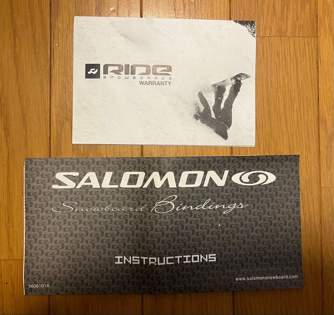 Ride スノーボード　SALOMONのバインディング付き