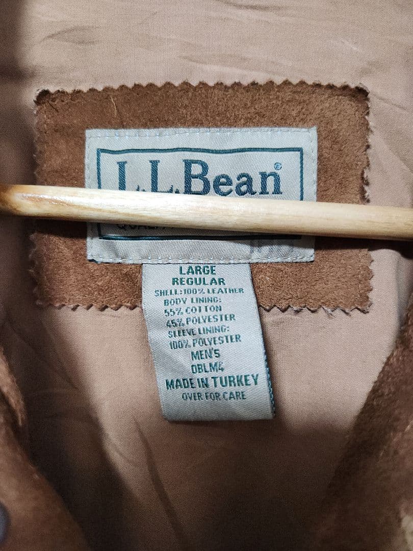 L.L.Bean ブラウン レザージャケット スウェード スエード 本革