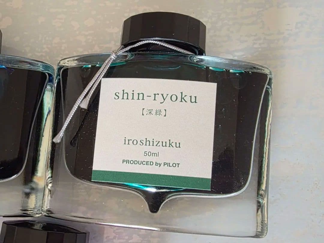 PILOT いろしずく インク 50ml 5本セット｜深緑・天色・紫式部ほか
