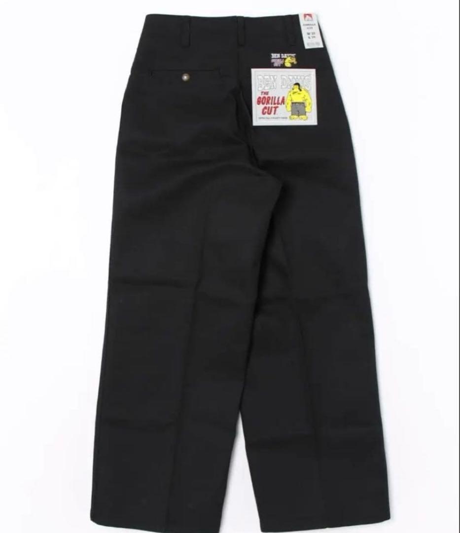 新品 BENDAVIS GORILLA CUT ゴリラカットパンツ 黒 W32