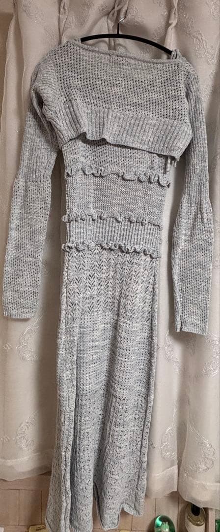 ワンピース andmary Sabrina frill set dress