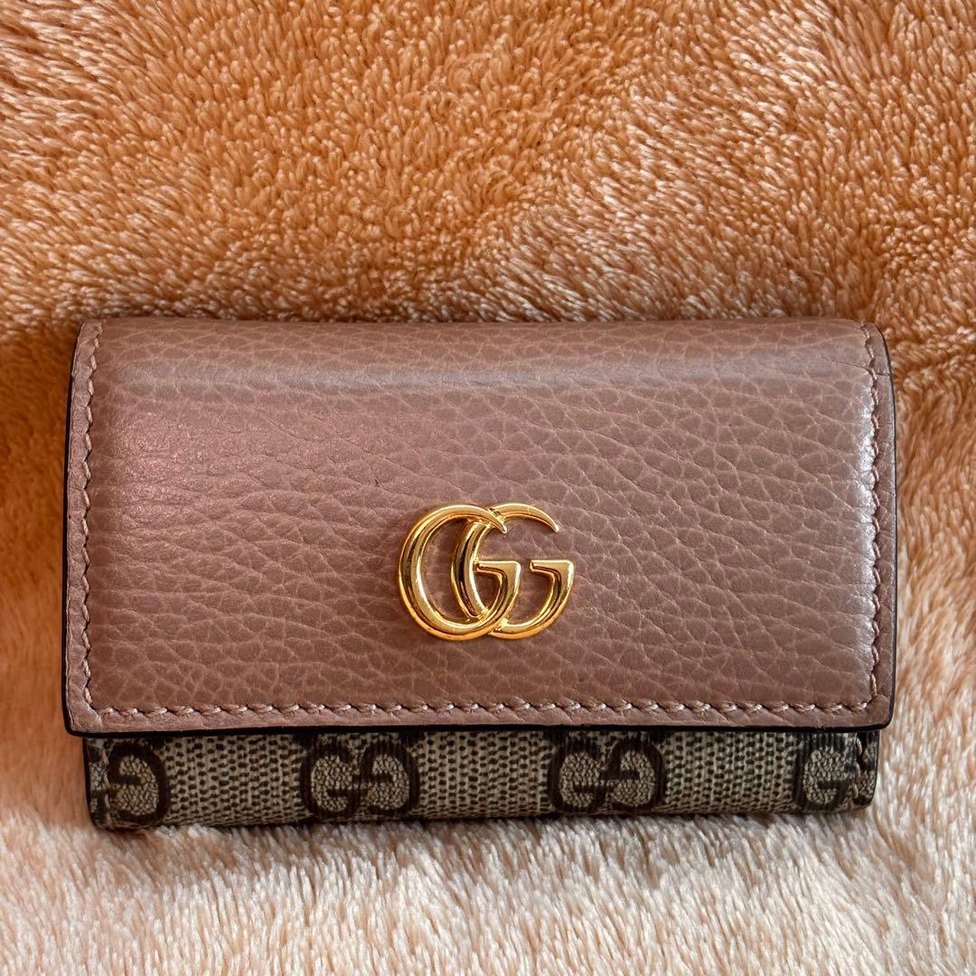 【鑑定済み】GUCCI✨キーケース✨GG マーモント✨グッチ 6連