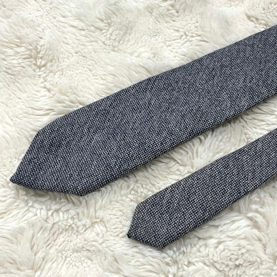 【極美品】ドレイクス ビームスF カシミア100% ネクタイ 無地 希少