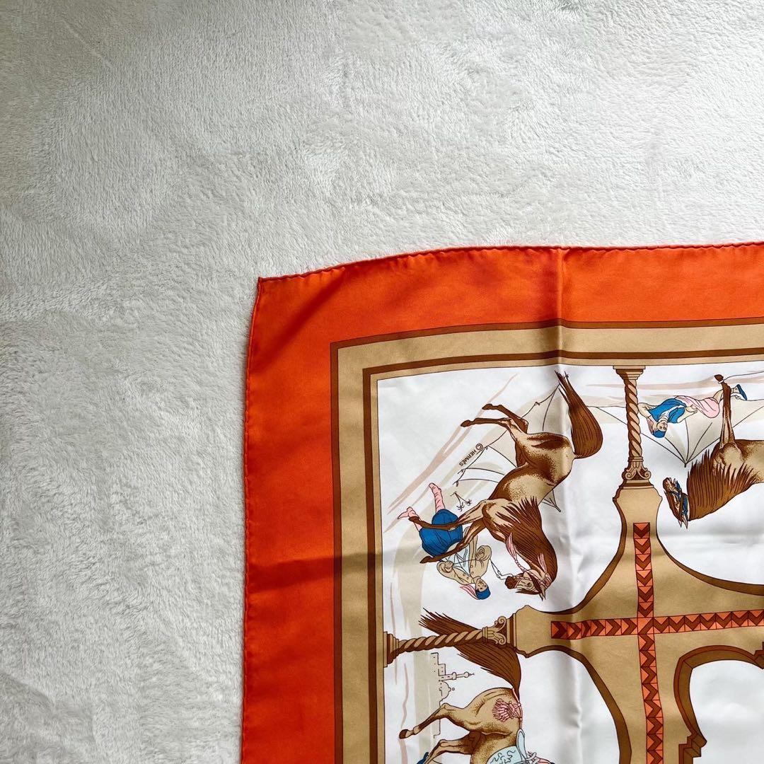 エルメス HERMES カレ90　アラブの馬　Chevaux arabes