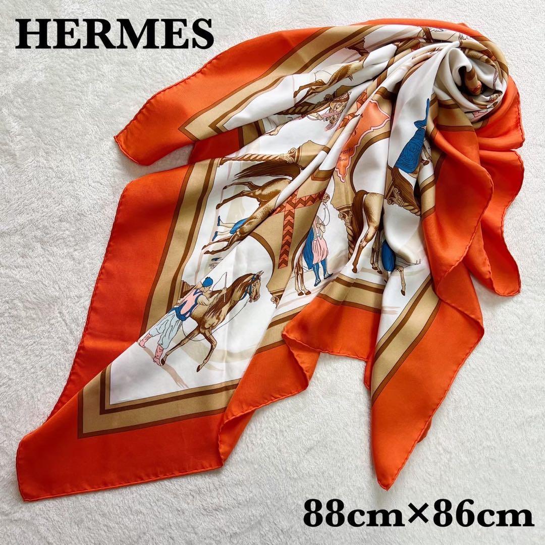 エルメス HERMES カレ90　アラブの馬　Chevaux arabes