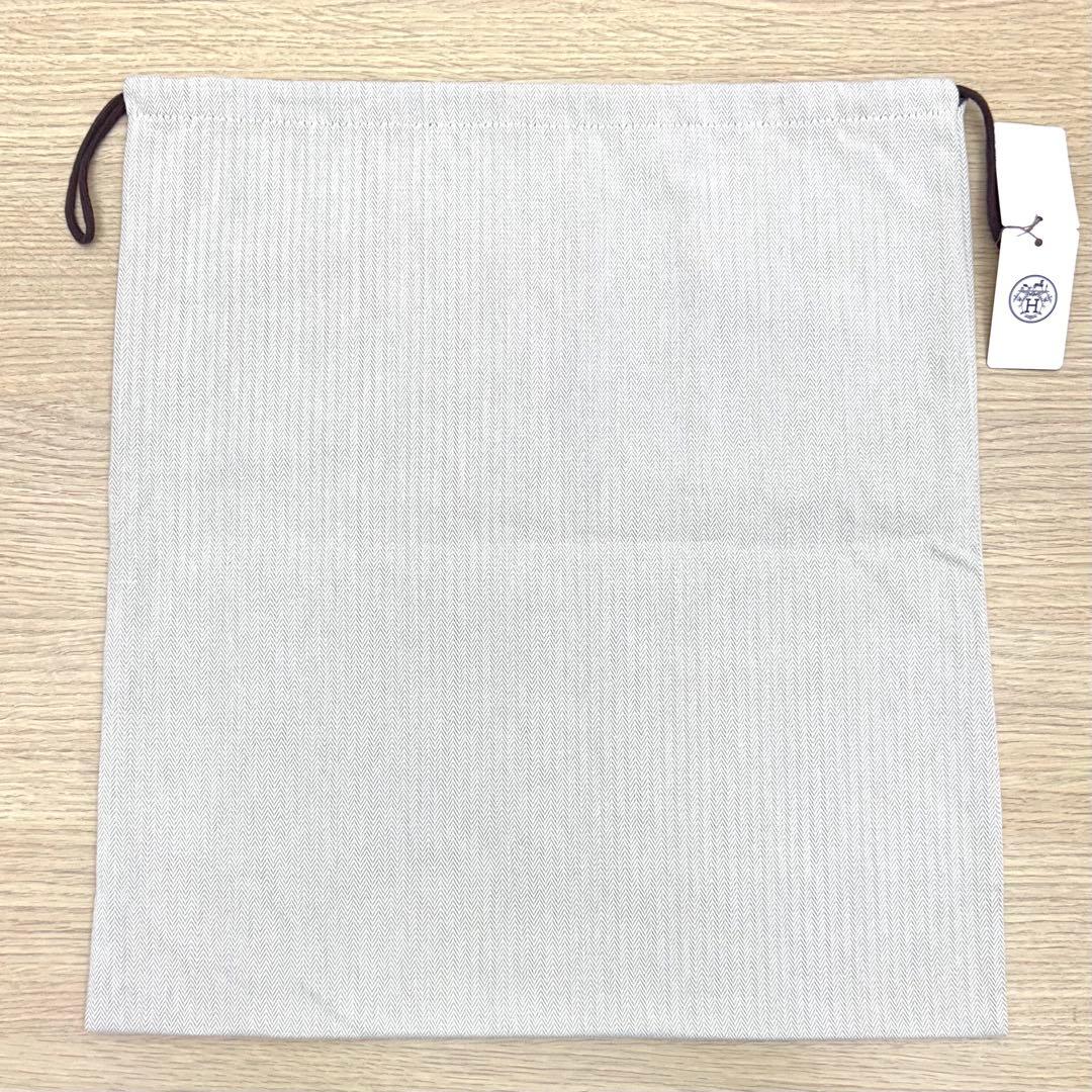 【新品未使用】タグ付 エルメス 正規品 保存袋 巾着袋 バッグ用 ヘリンボーン柄