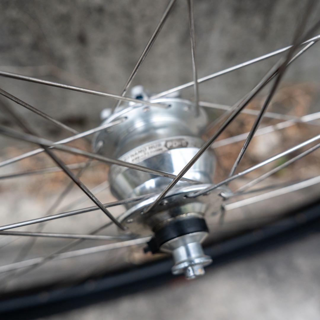 シャッターダイナモハブ+DT swissホイール フロント QR100mm