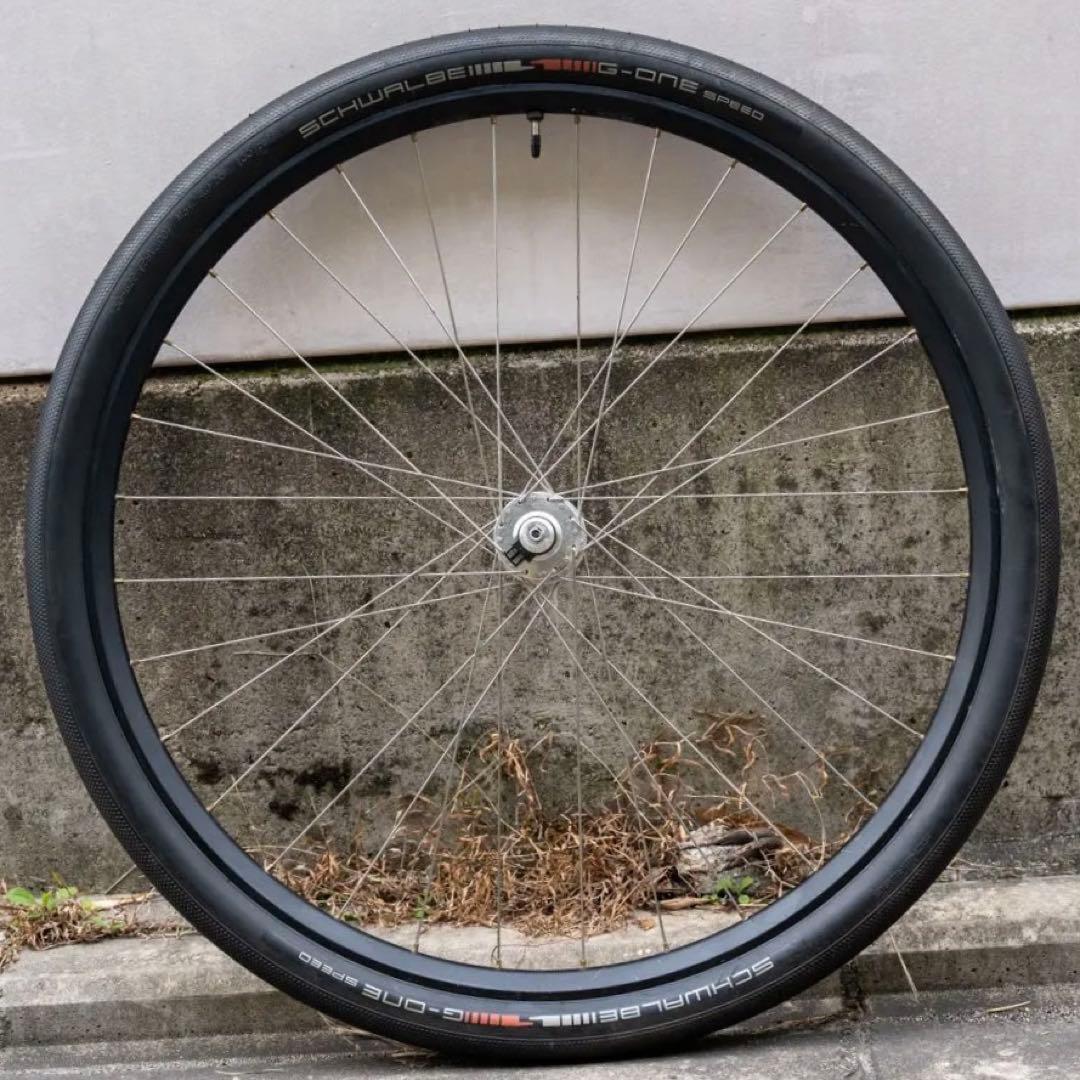 シャッターダイナモハブ+DT swissホイール フロント QR100mm