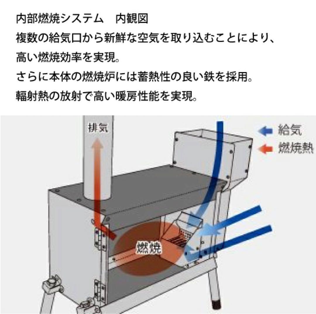 UNIFLAMEペレットストーブ 689059 アウトドア用ペレット燃料ストーブ