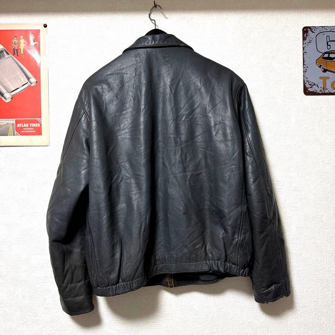 K*n様 希少　70〜80s フランス軍　レザー　パイロットジャケット　民間品
