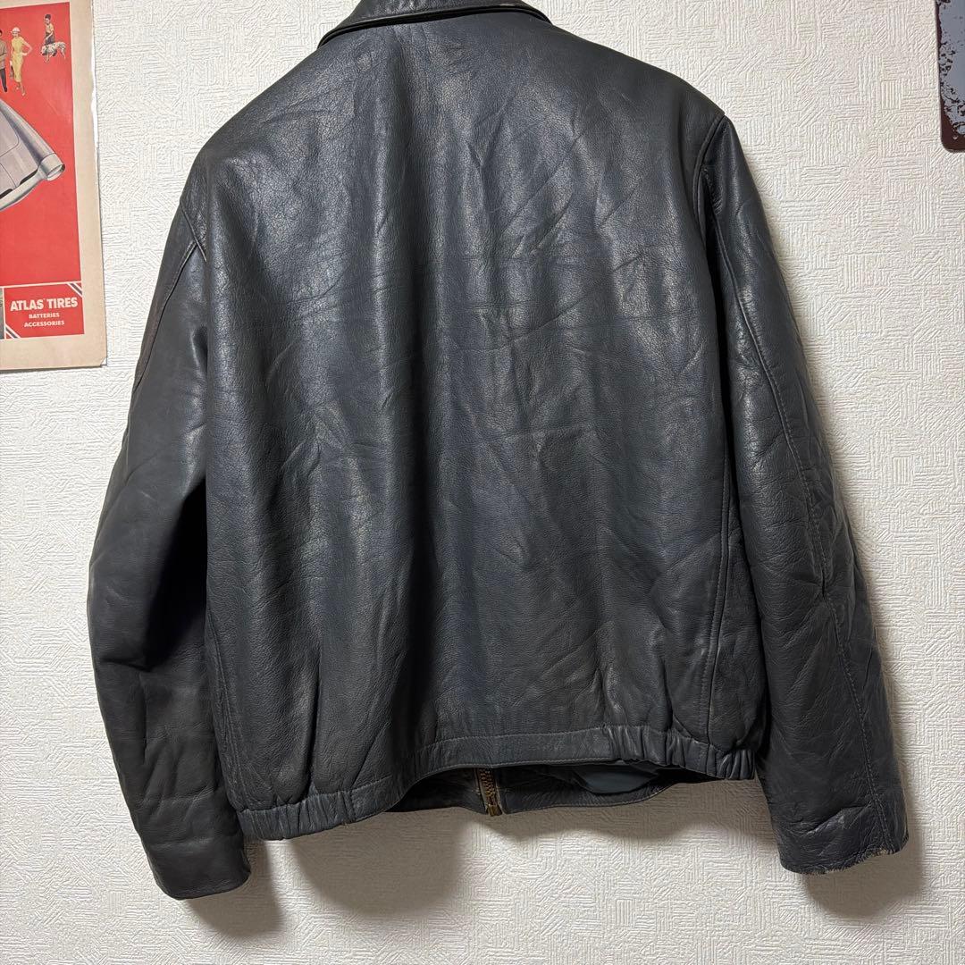 K*n様 希少　70〜80s フランス軍　レザー　パイロットジャケット　民間品