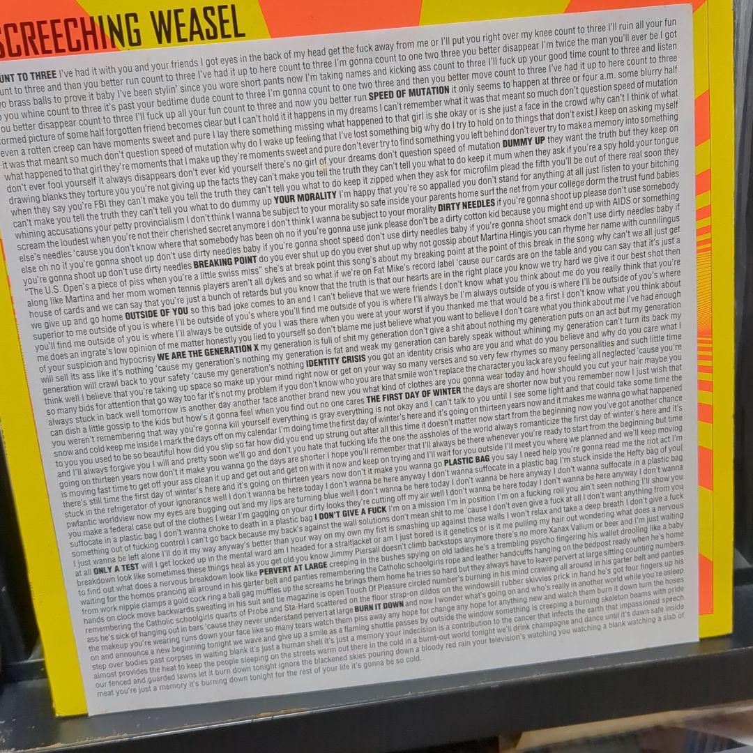 洋楽 SCREECHING WEASEL TELEVISION CITY DREAM