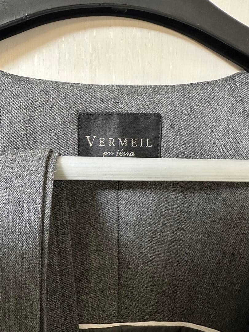 【VERMEIL×スタイリスト別注】2WAY ツイルロングジレワンピース