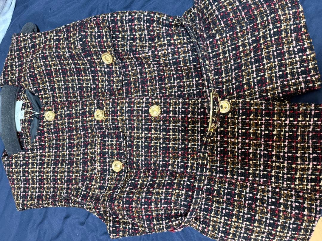 新品 ZARA ベルト付きテクスチャーベスト ツイードベスト