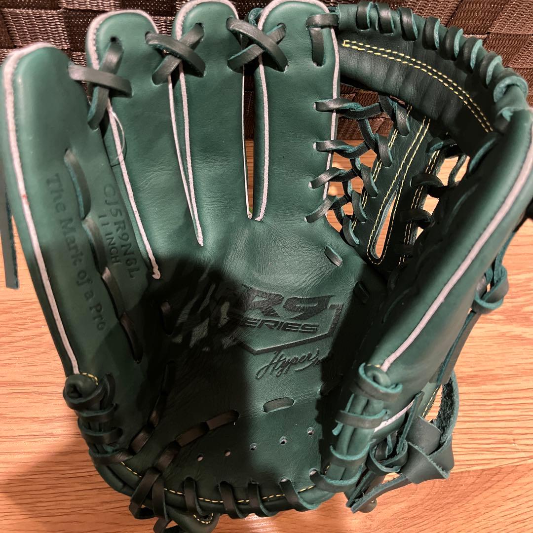新品 値下げ中軟式少年用ローリングスJr.ハイパーテック ダークグリーン 左投げ