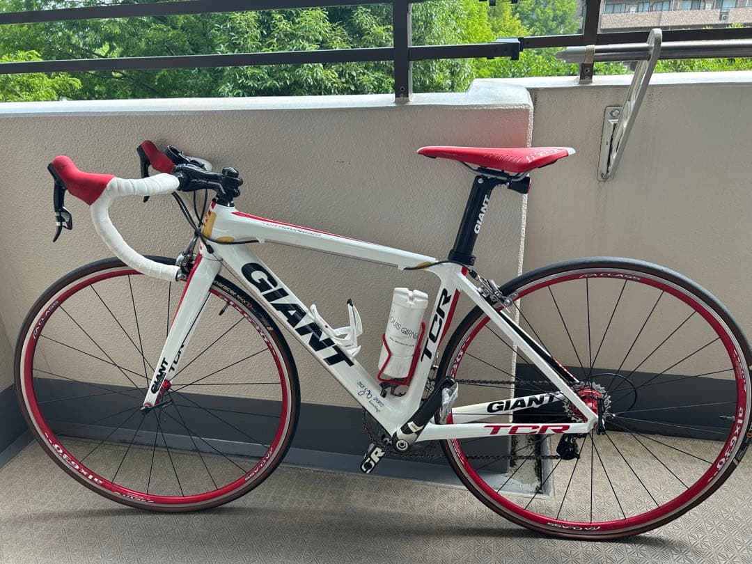 GIANT TCR advanced SE 2010 XSロードバイク 白/赤
