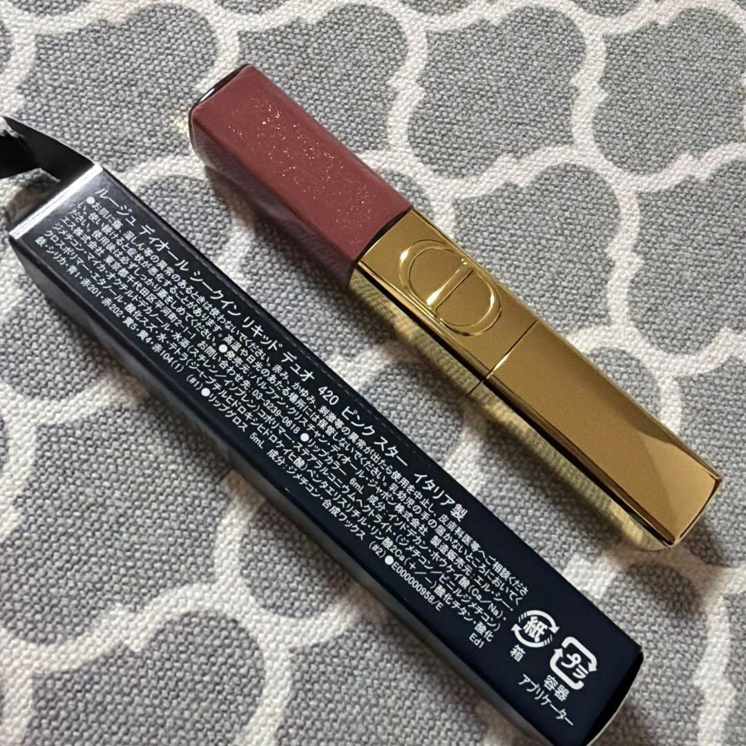 新品未使用　Dior ROUGE DIOR シークイン 420 ピンクスター