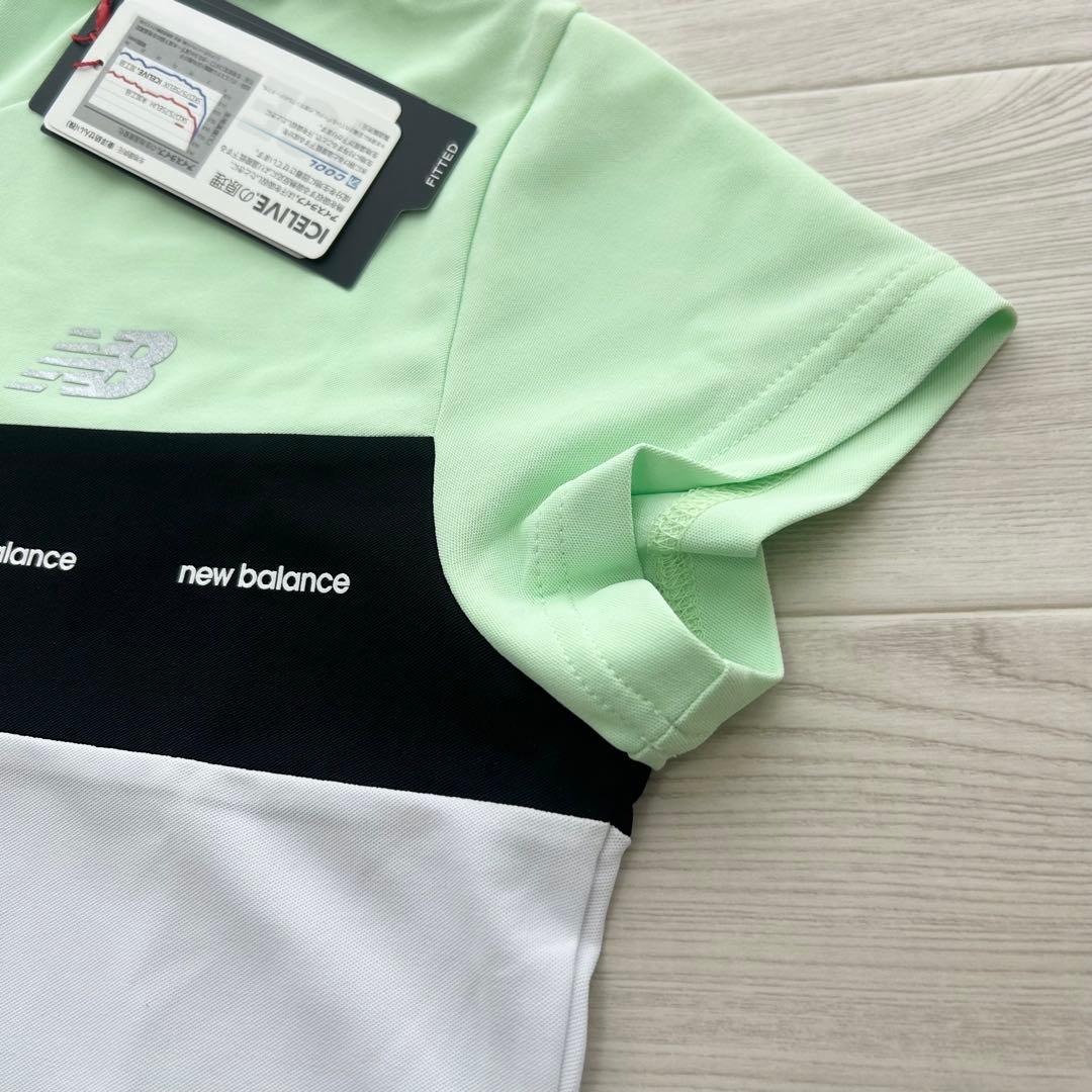 新品　ニューバランスゴルフ　モックネック　半袖シャツ　カットソー　ホワイト　2