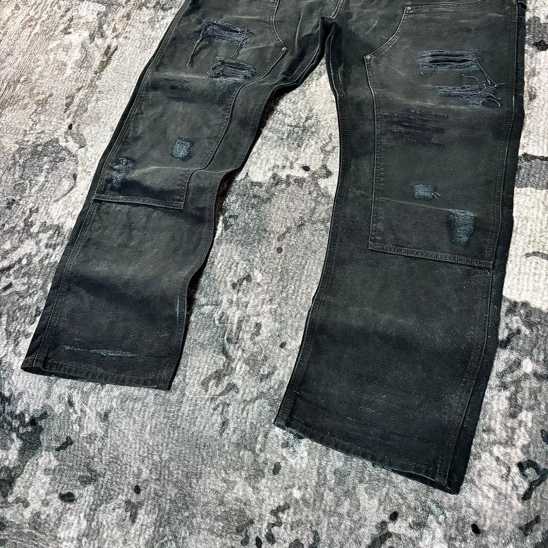Carhartt ダブルニー ビックシルエット ブラック 極上フェード 一点物