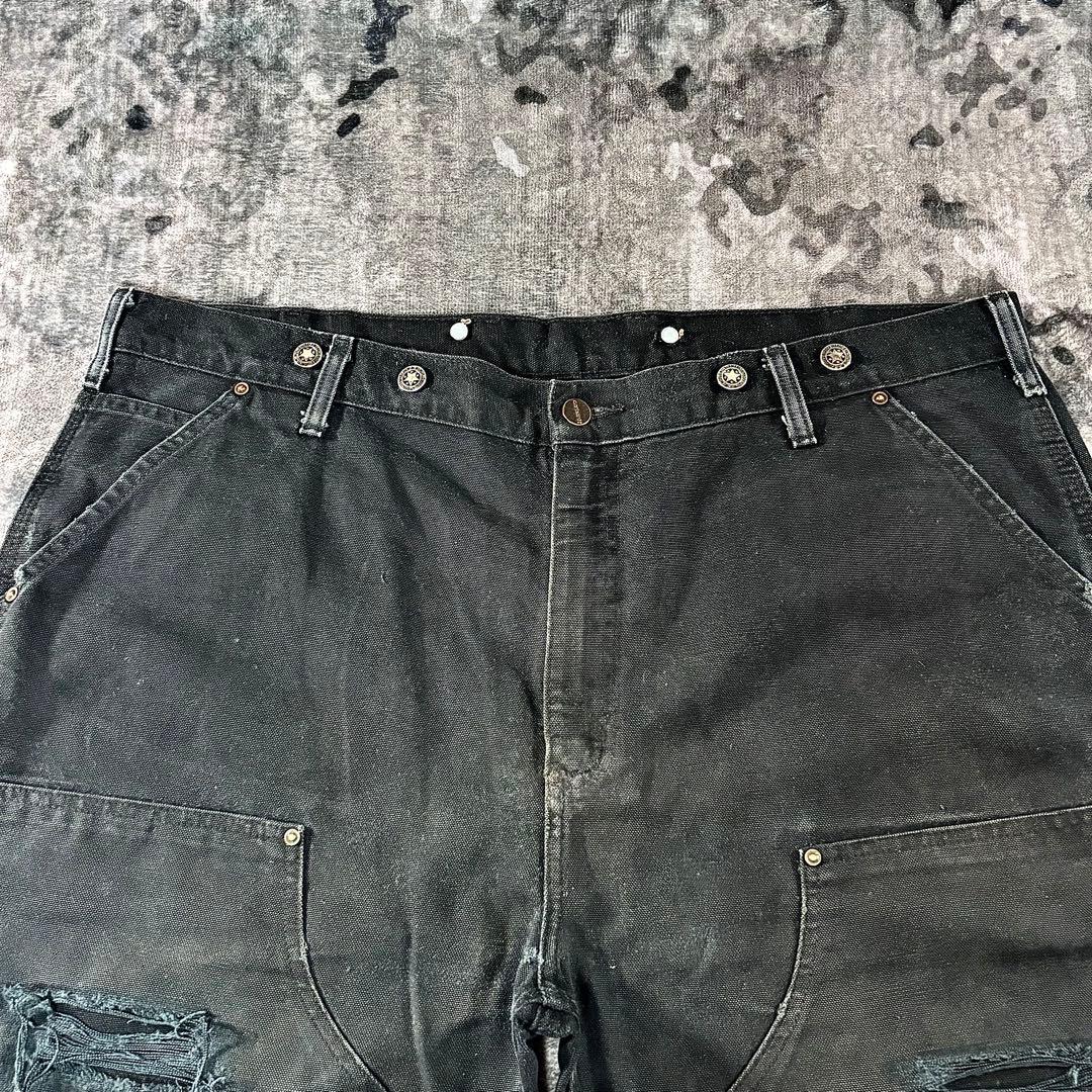 Carhartt ダブルニー ビックシルエット ブラック 極上フェード 一点物