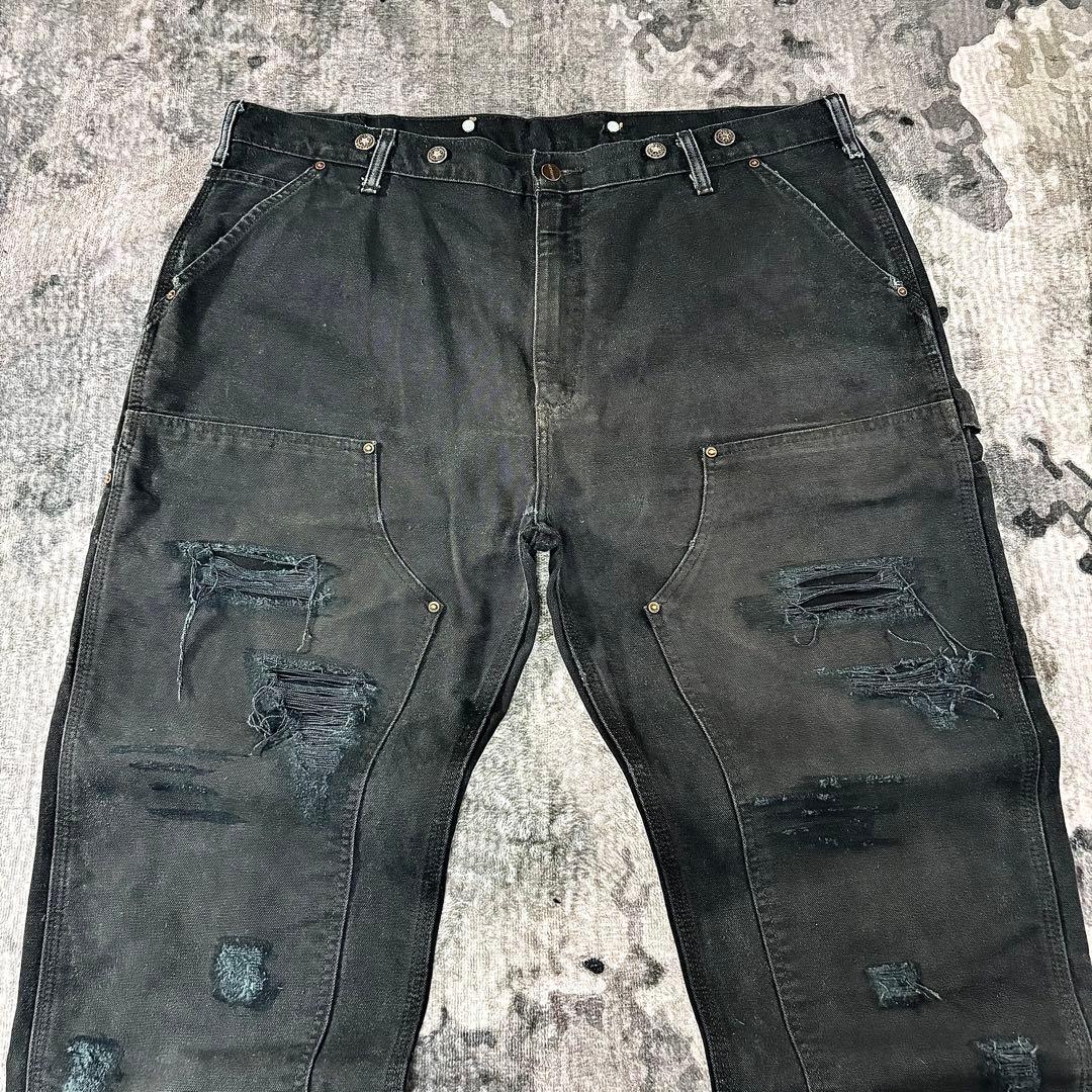 Carhartt ダブルニー ビックシルエット ブラック 極上フェード 一点物
