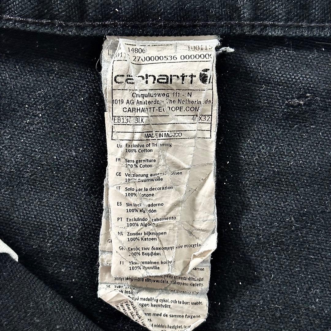 Carhartt ダブルニー ビックシルエット ブラック 極上フェード 一点物