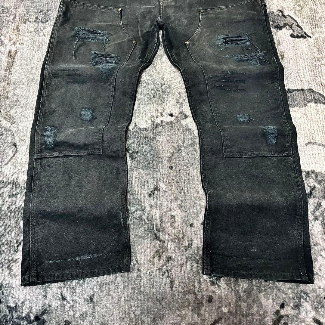 Carhartt ダブルニー ビックシルエット ブラック 極上フェード 一点物