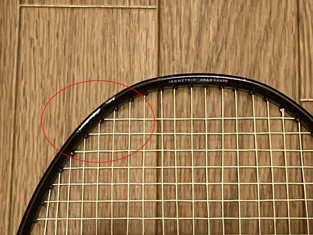 バドミントンラケット　YONEX Ti6　(ソフトケース付・グリップテープ付)