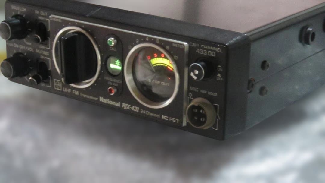 National 430MHz帯FMカートランシーバー RJX-431 通電確認