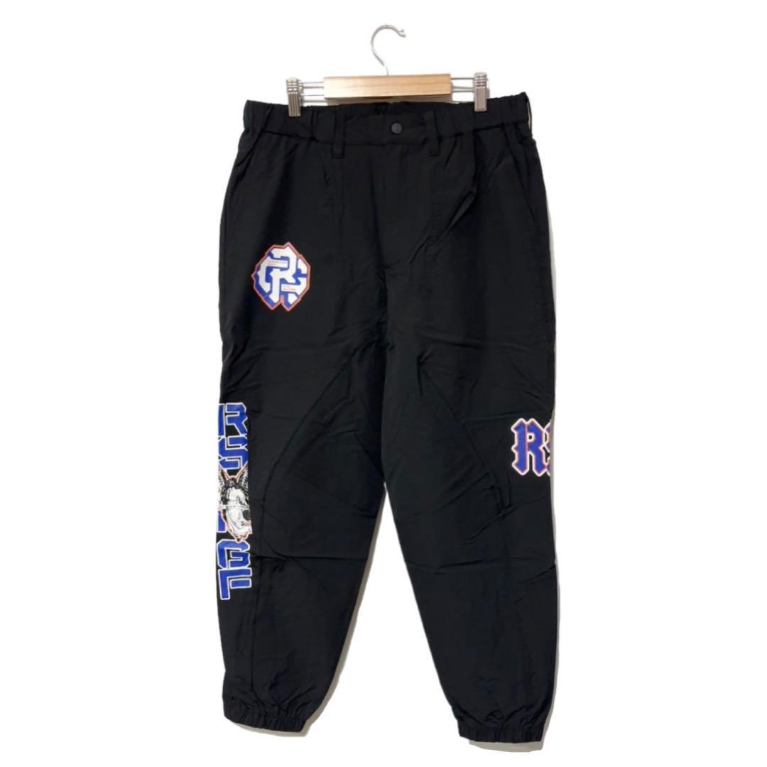 新品 ラッセルノ ゴルフ マルチロゴ ロングパンツ ブラック L 5