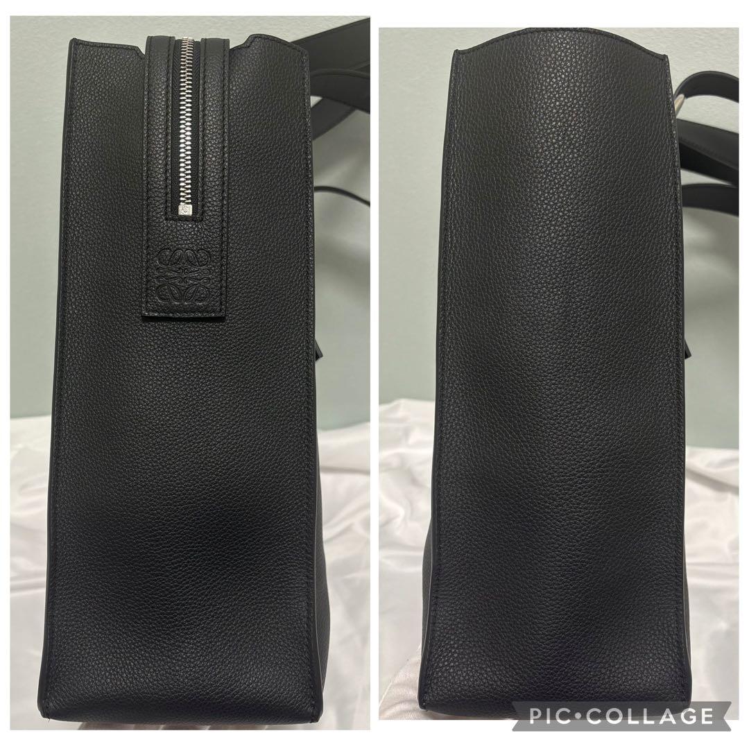 【美品】ロエベ LOEWE バックルジッパートート 黒 レザー