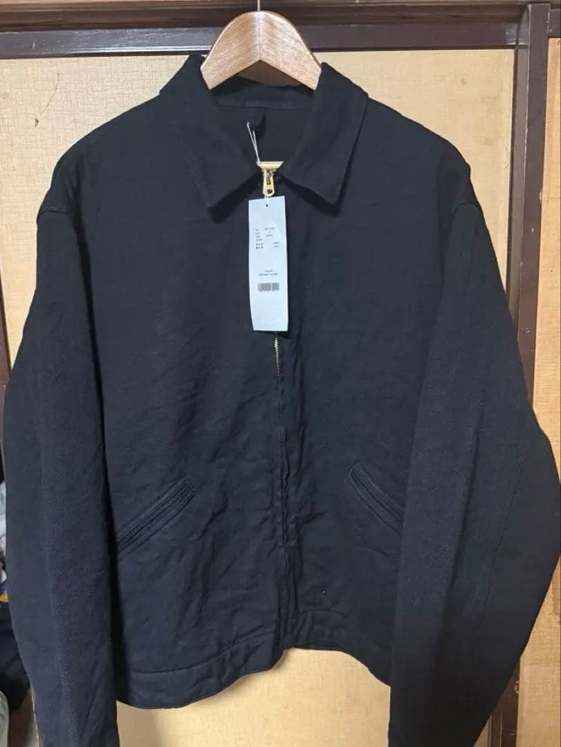 COMOLI 26SS ブラックデニム ジップショート ジャケット 3