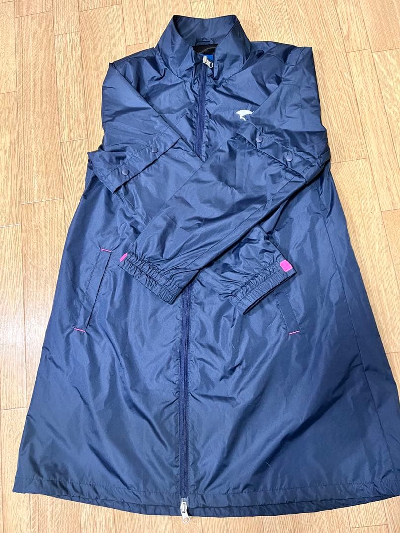 レディース ゴルフ レインウェア ネイビー Ｌ