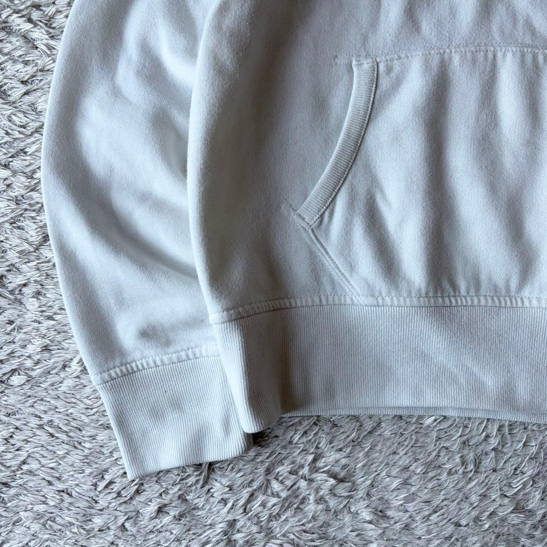 ラルフローレン 現行 パーカー M 白 刺繍ポニー 前V
