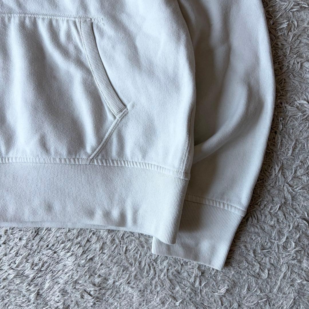 ラルフローレン 現行 パーカー M 白 刺繍ポニー 前V