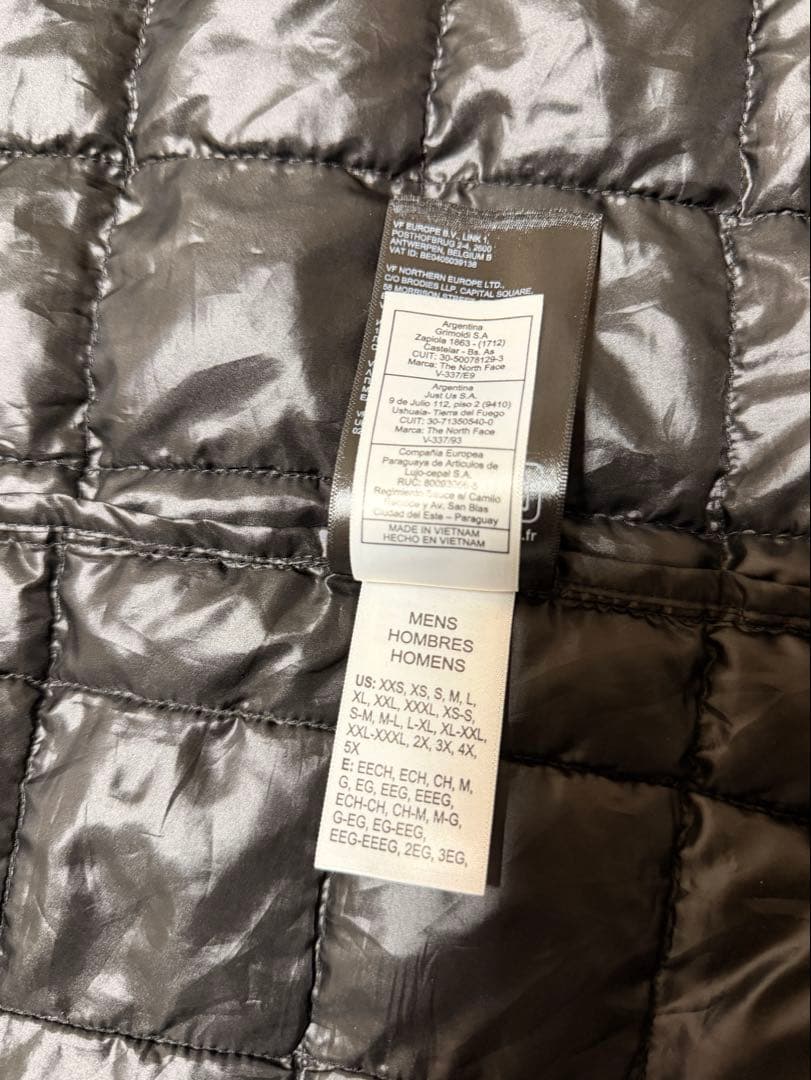 THE NORTH FACE キルティングベスト　ブラック 3XL