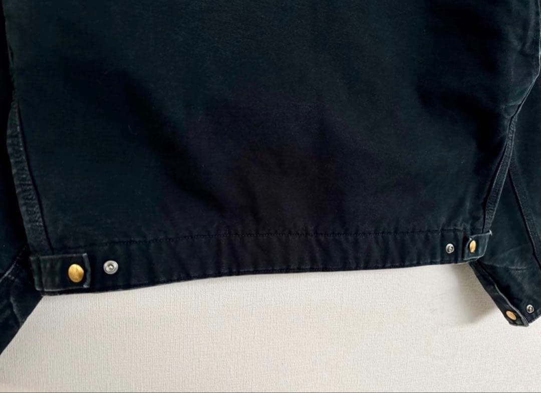 カーハート デトロイトジャケット ブラック　YKK USA ジッパー