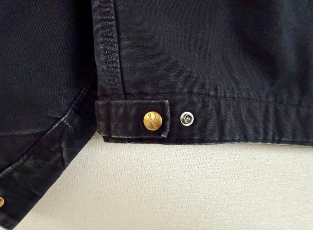 カーハート デトロイトジャケット ブラック　YKK USA ジッパー