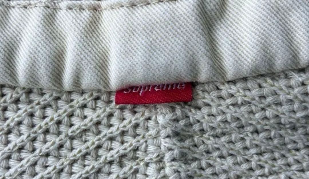 美品 Supreme ハット ストリング クラッシャー ナチュラル M/L