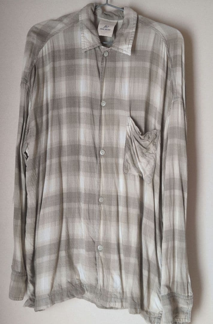 アパルトモン　REMI RELIEF CHECK 2 WAY SHIRT