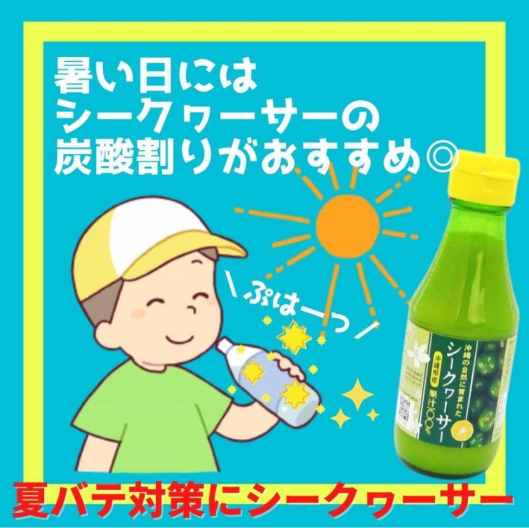 沖縄県産 青切りシークワーサー 原液果汁100％ 2本セット