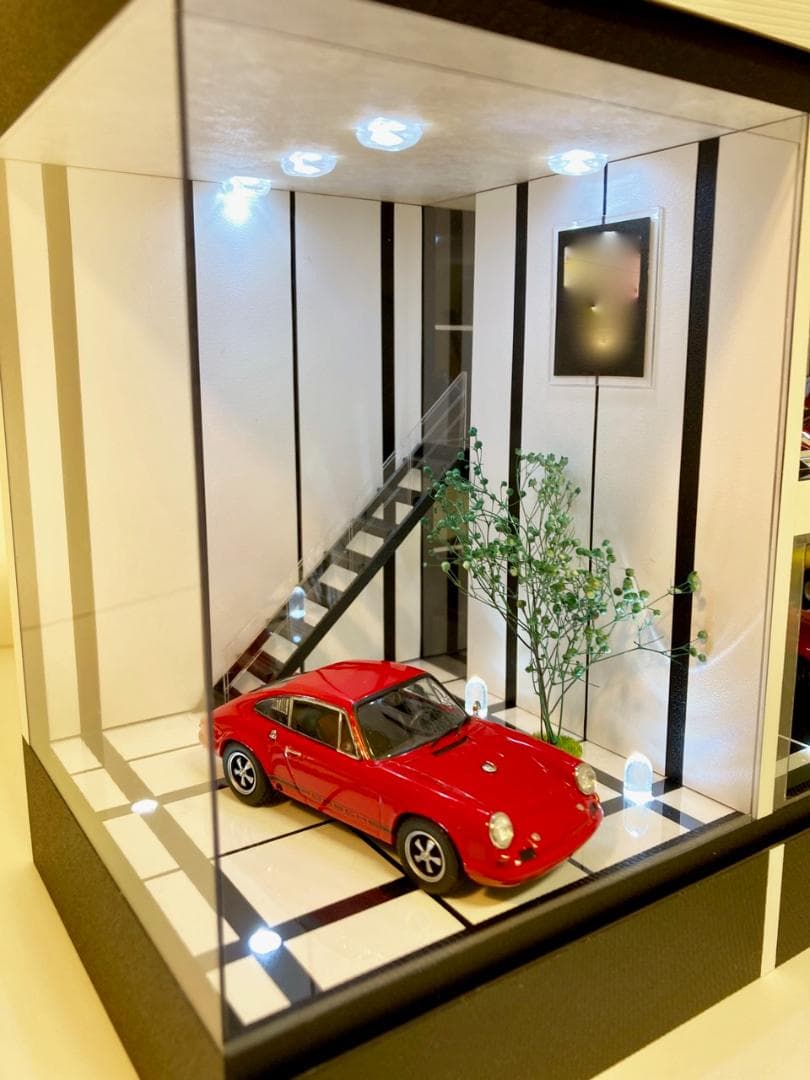 1/43・Liberty Walk風ネオモダン・ディスプレーBOX/ネオジオラマ