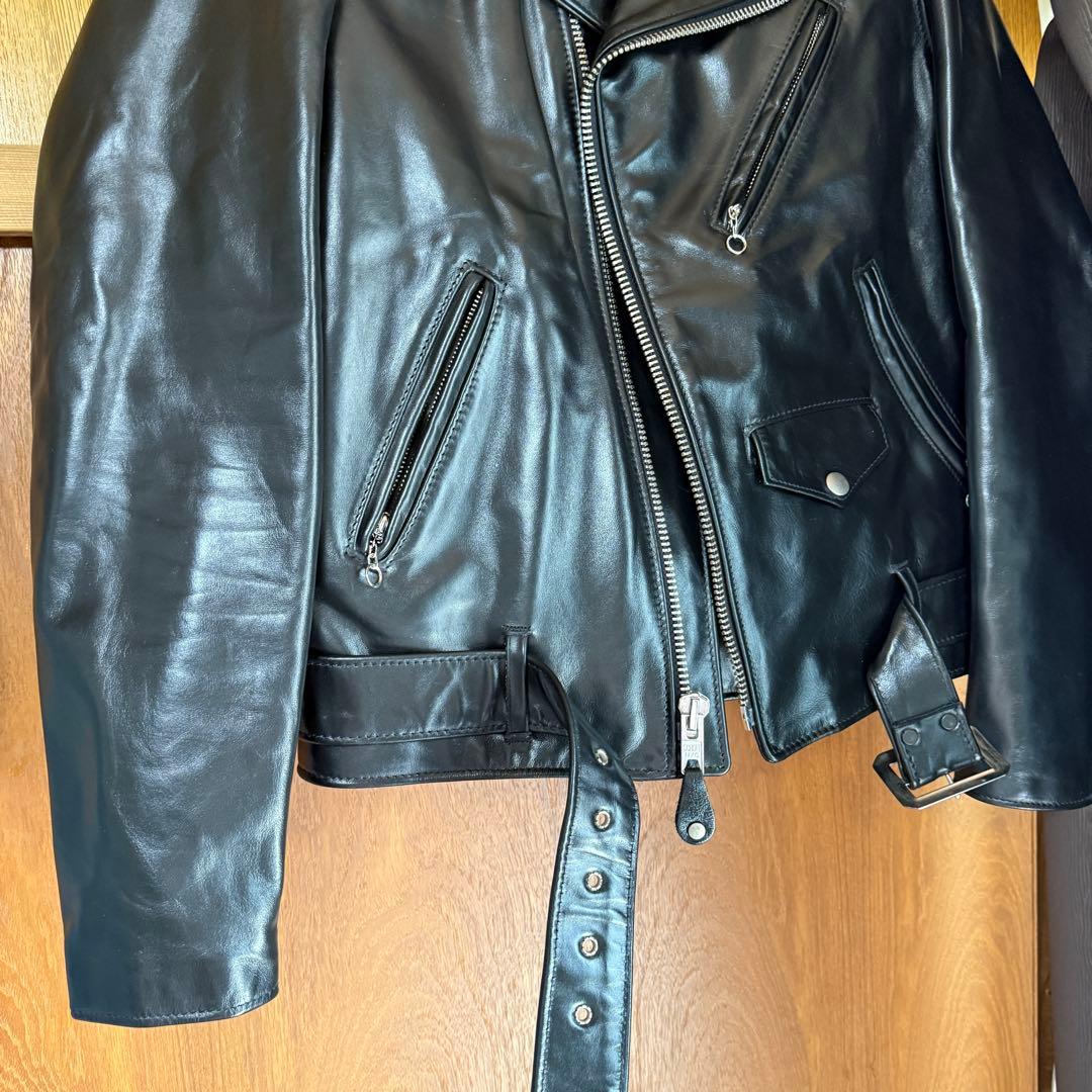 美品 Schott 613UHT ホースハイド ライダースジャケット 38