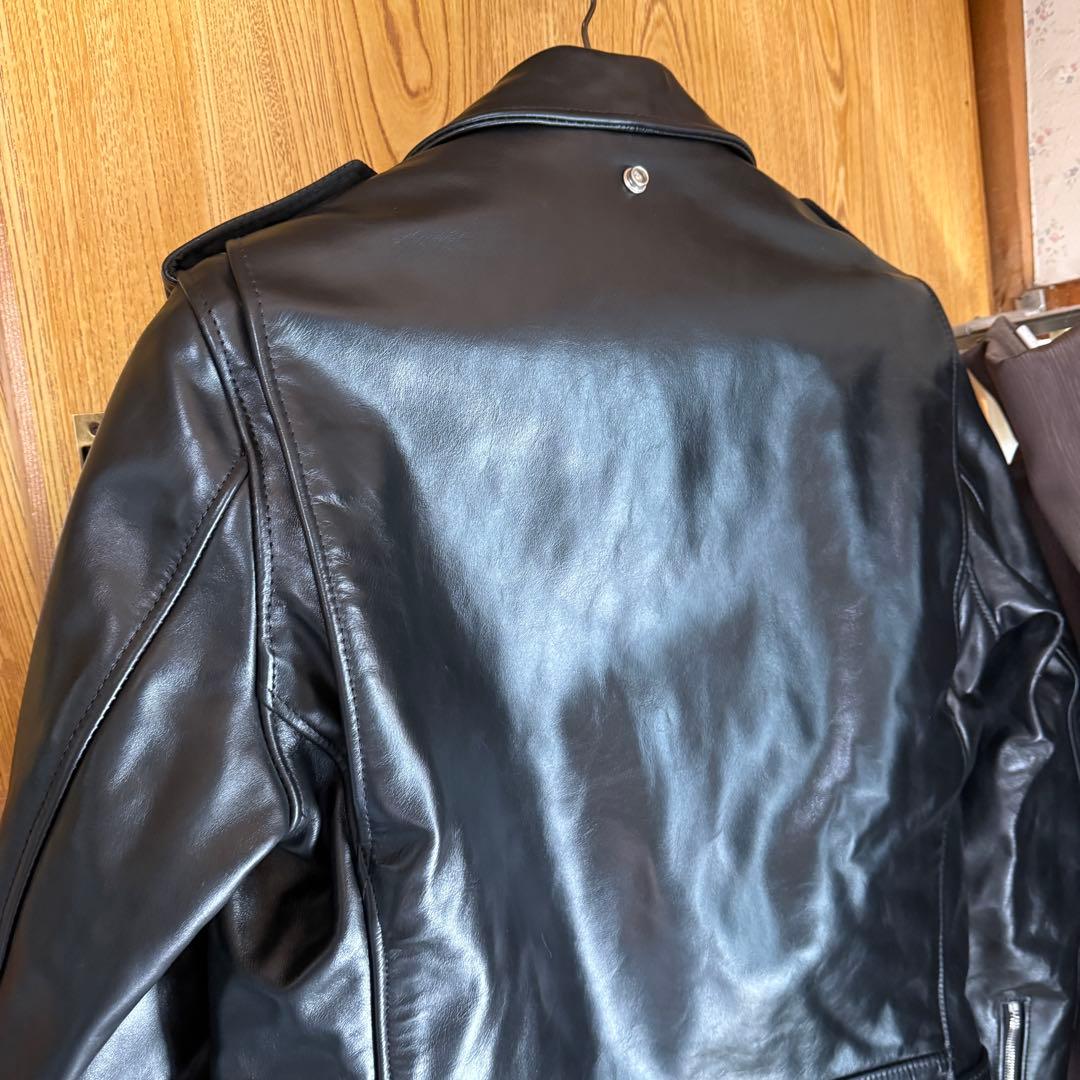 美品 Schott 613UHT ホースハイド ライダースジャケット 38