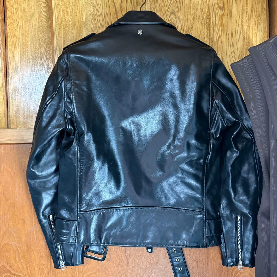 美品 Schott 613UHT ホースハイド ライダースジャケット 38